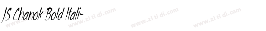 JS Chanok Bold Itali字体转换 JS Chanok Bold Itali字体转换